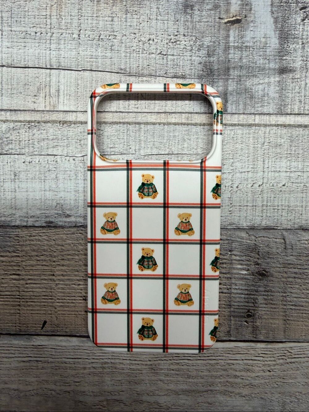 Casely Teddy Bear Sweaters Red Green Striped IPhone 17 Pro Max Case MagSafe